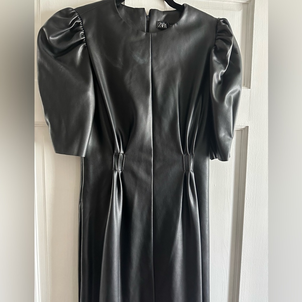 Zara leather dress